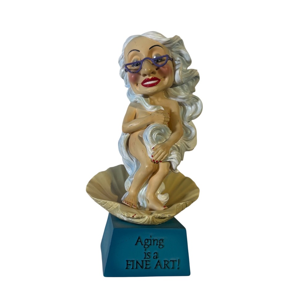 Westland Giftware‎ Aging is a Fine Art Figurine Birth of Venus Parody Humorous